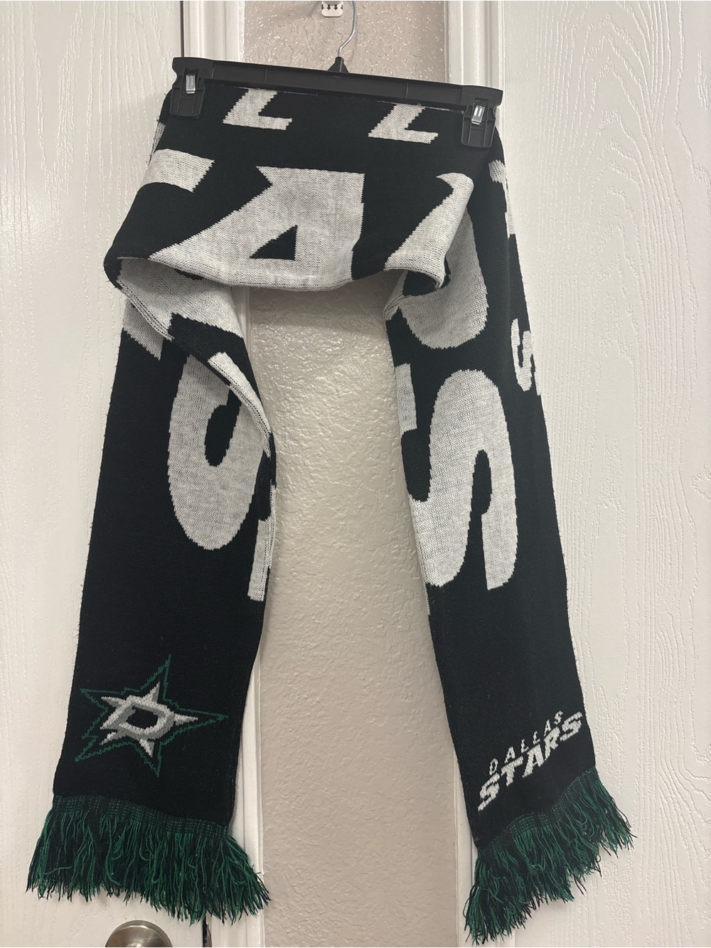 NHL Dallas Stars Black and White Team Scarf